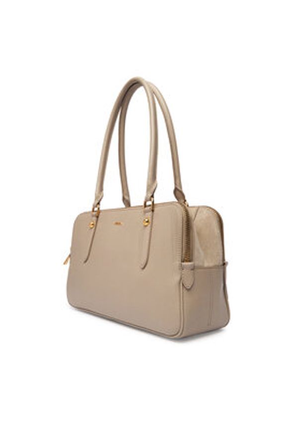 Furla Torebka Giulia M WB01871 BX0460 CN 4488S Beżowy. Kolor: beżowy. Materiał: skórzane, zamszowe