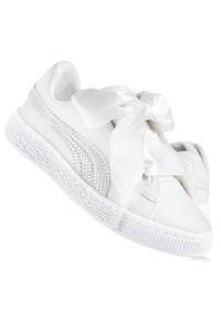 Buty dziecięce do chodzenia Puma BASKET HEART SPARKLE PS. Kolor: biały. Sport: turystyka piesza