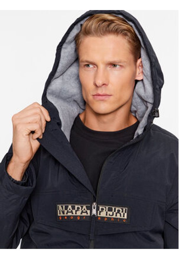 Napapijri Kurtka przejściowa Rainforest NP0A4HES Czarny Regular Fit. Kolor: czarny. Materiał: syntetyk