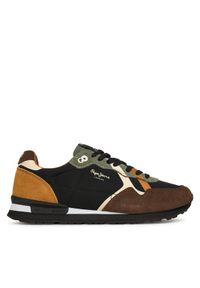 Pepe Jeans Sneakersy Brit Prints M PMS400002 Brązowy. Kolor: brązowy. Materiał: materiał