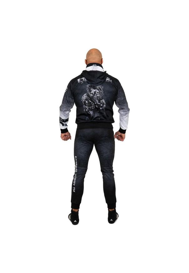 Dres sportowy męski EXTREME HOBBY PSYCHO CLOWN. Kolor: czarny. Materiał: dresówka, poliester