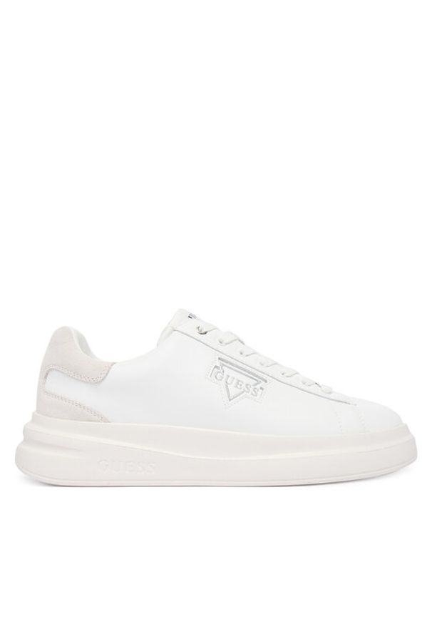 Guess Sneakersy FMFBAN LEL12 Biały. Kolor: biały. Materiał: skóra