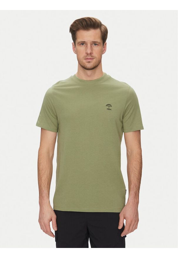 Blend T-Shirt 20718304 Zielony Regular Fit. Kolor: zielony. Materiał: bawełna