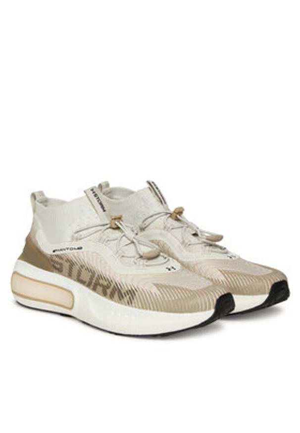 Under Armour Sneakersy UA U Phantom 4 Storm 3027625 Beżowy. Kolor: beżowy. Materiał: materiał