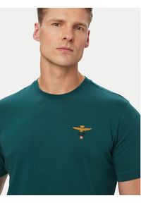 Aeronautica Militare T-Shirt 262TS1580UJ00372 Zielony ciemny Regular Fit. Kolor: zielony. Materiał: bawełna #3