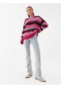 Pinko Sweter Antilope 101799 A15K Kolorowy Relaxed Fit. Materiał: wełna, syntetyk. Wzór: kolorowy