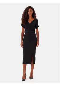 Rinascimento Sukienka koktajlowa CFC0125338003 Czarny Slim Fit. Kolor: czarny. Materiał: syntetyk. Styl: wizytowy