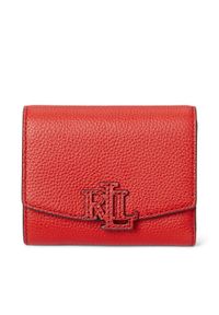 Lauren Ralph Lauren - LAUREN RALPH LAUREN Mały Portfel Damski 432966782007 Czerwony. Kolor: czerwony. Materiał: skóra