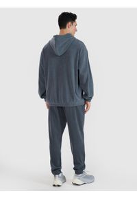 4f - 4F Spodnie dresowe joggery męskie - szare XXL. Kolor: szary. Materiał: dresówka