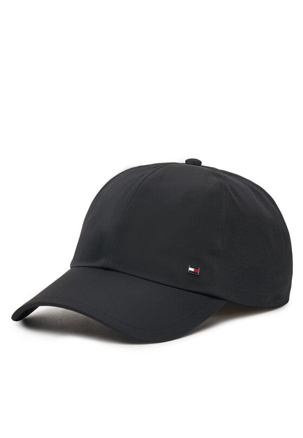 TOMMY HILFIGER - Tommy Hilfiger Czapka z daszkiem Corp Perforated 6 Panel AM0AM13429 Czarny. Kolor: czarny. Materiał: poliester, materiał