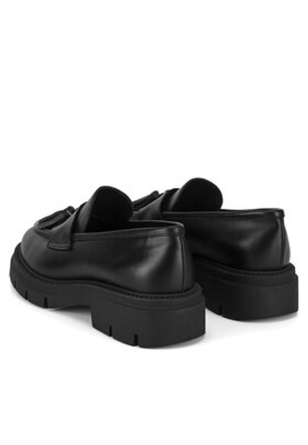 Gino Rossi Loafersy GRACE-I24-26375NB Czarny. Kolor: czarny. Materiał: skóra