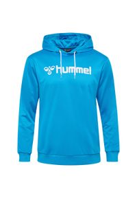 Bluza z kapturem Hummel Logo. Typ kołnierza: kaptur. Kolor: niebieski. Sport: fitness #1