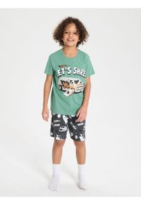 Sinsay - Piżama dwuczęściowa Hot Wheels - zielony. Kolor: zielony