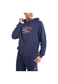 Sweter męski Nautica Brodie Oh. Typ kołnierza: kaptur. Kolor: niebieski