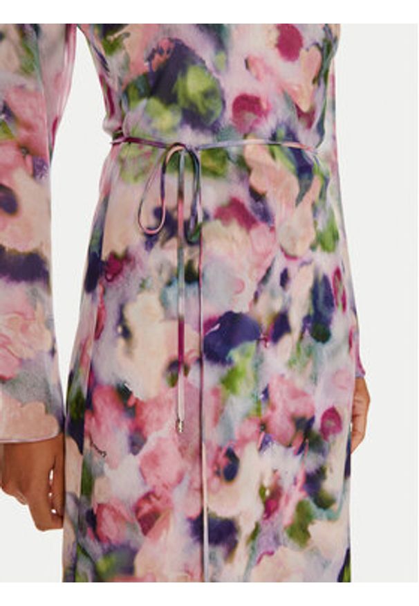 Patrizia Pepe Sukienka codzienna 8A1386 A461-FE83 Różowy Regular Fit. Okazja: na co dzień. Kolor: różowy. Materiał: syntetyk. Typ sukienki: proste. Styl: casual
