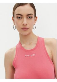 Pinko - PINKO Top 100822 A2C1 Różowy Regular Fit. Kolor: różowy. Materiał: bawełna #4