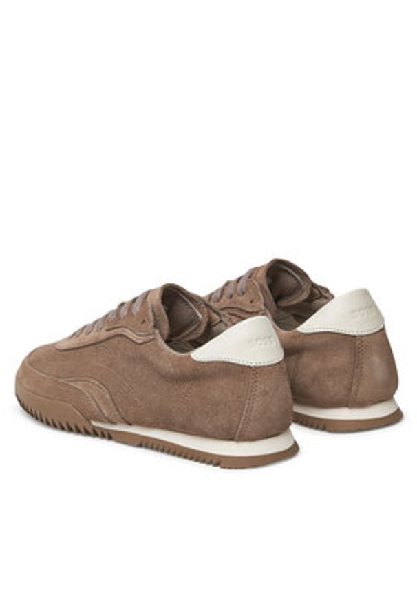 BOSS Sneakersy Carlynn 50541691 Beżowy. Kolor: beżowy. Materiał: zamsz, skóra