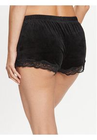 Hunkemöller Szorty piżamowe Scallop 169177 Czarny Feminine Fit. Kolor: czarny. Materiał: syntetyk #2