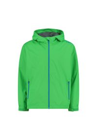 Kurtka z kapturem dla dziecka CMP. Typ kołnierza: kaptur. Kolor: zielony. Materiał: softshell. Styl: sportowy #1