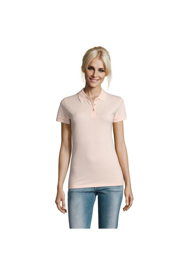 SOL'S - Damska Koszulka Polo Perfect. Typ kołnierza: polo. Kolor: różowy