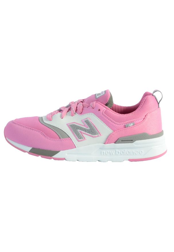 Buty do chodzenia dla dzieci New Balance 997. Zapięcie: sznurówki. Kolor: różowy. Materiał: syntetyk, materiał. Szerokość cholewki: normalna. Sport: turystyka piesza