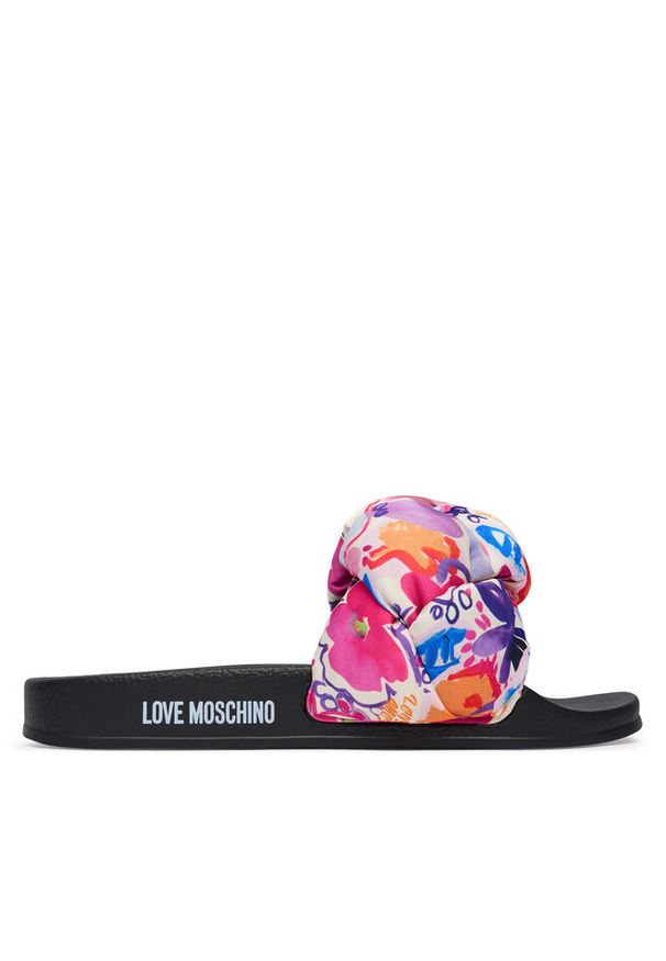 Love Moschino - Klapki LOVE MOSCHINO. Wzór: kolorowy