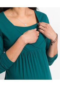 bonprix - Shirt ciążowy i do karmienia. Kolekcja: moda ciążowa. Kolor: niebieski. Materiał: materiał