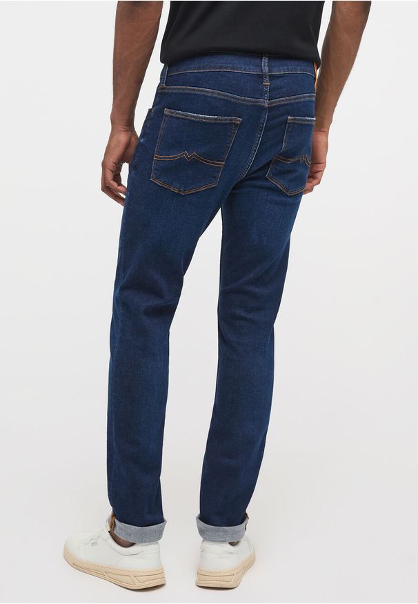 Mustang - Męskie Spodnie Jeansowe MUSTANG Frisco Skinny Denim Blue 1014243 5000 883