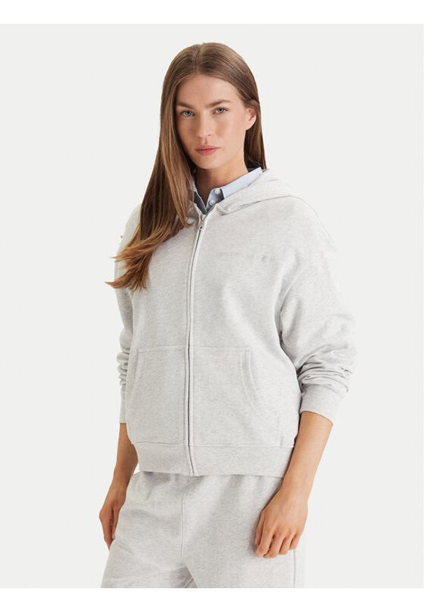 TOMMY HILFIGER - Tommy Hilfiger Bluza UW0UW06093 Szary Regular Fit. Kolor: szary. Materiał: bawełna