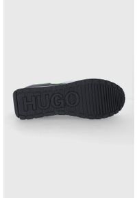 Hugo Buty Icelin 50451740.320 kolor zielony. Nosek buta: okrągły. Zapięcie: sznurówki. Kolor: zielony. Materiał: guma #2
