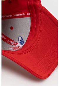 adidas Originals Czapka GN8888 kolor czerwony z aplikacją. Kolor: czerwony. Materiał: materiał. Wzór: aplikacja #3