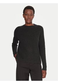 BOSS Sweter Febisan 50478315 Czarny Regular Fit. Kolor: czarny. Materiał: wełna