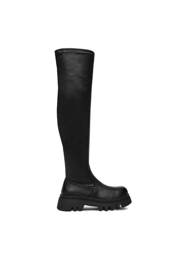 DeeZee Kozaki 13226-7 Czarny. Kolor: czarny. Materiał: materiał, skóra