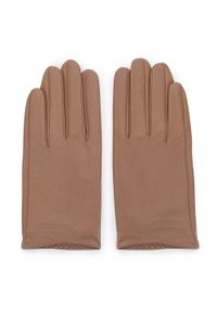 Wittchen - Damskie rękawiczki z gładkiej skóry. Kolor: brązowy. Materiał: skóra. Wzór: gładki. Styl: elegancki #2