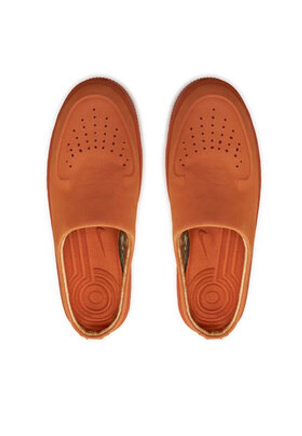 Nike Klapki W AF1 Lover Xx AO1523 800 Pomarańczowy. Kolor: pomarańczowy. Materiał: nubuk, skóra