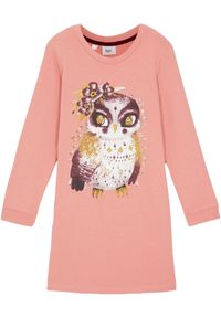 bonprix - Sukienka dresowa z czystej bawełny organicznej. Kolor: różowy. Materiał: dresówka, bawełna #1