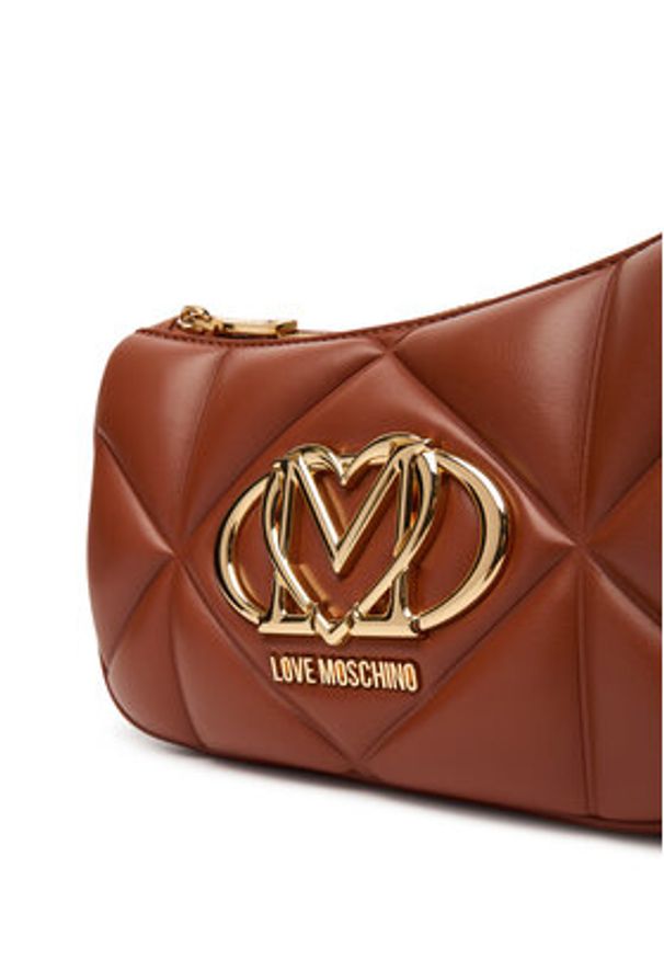 Love Moschino - LOVE MOSCHINO Torebka JC4083PP1NLC0312 Brązowy. Kolor: brązowy. Materiał: skórzane