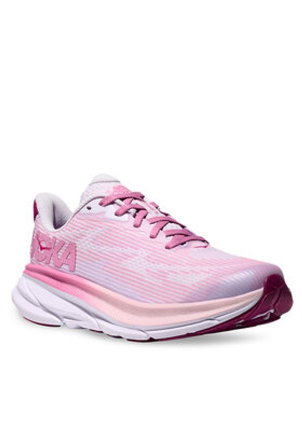 HOKA - Hoka Buty do biegania Clifton 9 1131170 Fioletowy. Kolor: fioletowy. Materiał: materiał