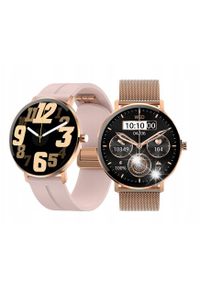 KIANO - Smartwatch Kiano Smartwatch Kiano Venus Wodoodporny AMOLED Moduł GPS 1.32 230mAh złoty. Rodzaj zegarka: smartwatch. Kolor: złoty #1