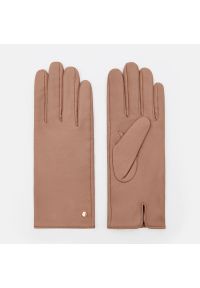 Mohito - Skórzane rękawiczki - Beżowy. Kolor: beżowy. Materiał: skóra #1