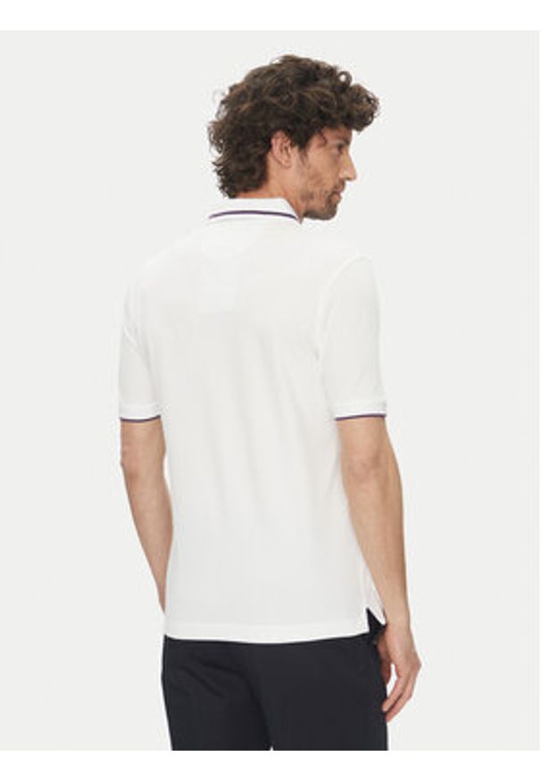 La Martina Polo Yeshayahu MAP320 PK001 Biały Regular Fit. Typ kołnierza: polo. Kolor: biały. Materiał: bawełna