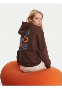 Quiksilver Bluza EQWFT03189 Brązowy Regular Fit. Kolor: brązowy. Materiał: bawełna #6