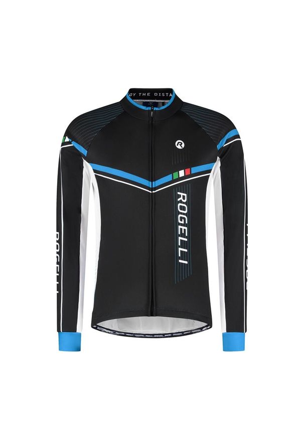 ROGELLI - Koszulka rowerowa z długim rękawem męska Rogelli GARA MOSTRO II. Kolor: niebieski, wielokolorowy, czarny. Długość rękawa: długi rękaw. Długość: długie