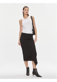 Calvin Klein Spódnica ołówkowa Stretch Jersey Midi Skirt K20K206808 Czarny Slim Fit. Kolor: czarny. Materiał: syntetyk #3