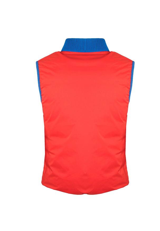 Bikkembergs Bezrękawnik "Two-Side" | C H 037 01 T 9473 | Mężczyzna | Czerwony, Niebieski. Okazja: na co dzień. Typ kołnierza: kołnierzyk stójkowy. Kolor: czerwony, niebieski, wielokolorowy. Materiał: poliester. Długość rękawa: bez rękawów. Wzór: nadruk. Styl: casual