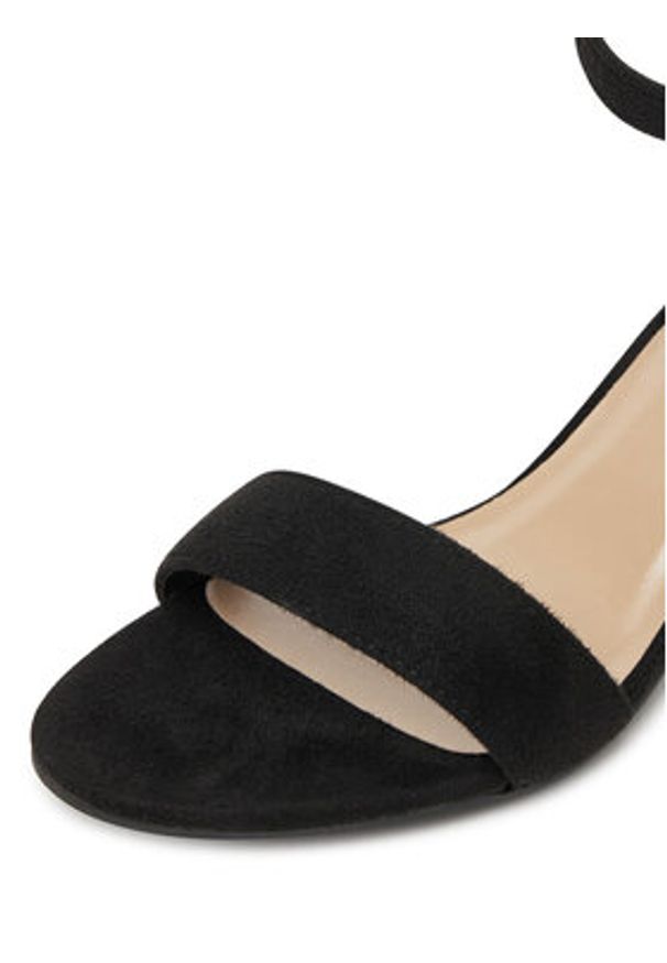 Jenny - JENNY Sandały WS0730-06 Czarny. Kolor: czarny. Materiał: materiał