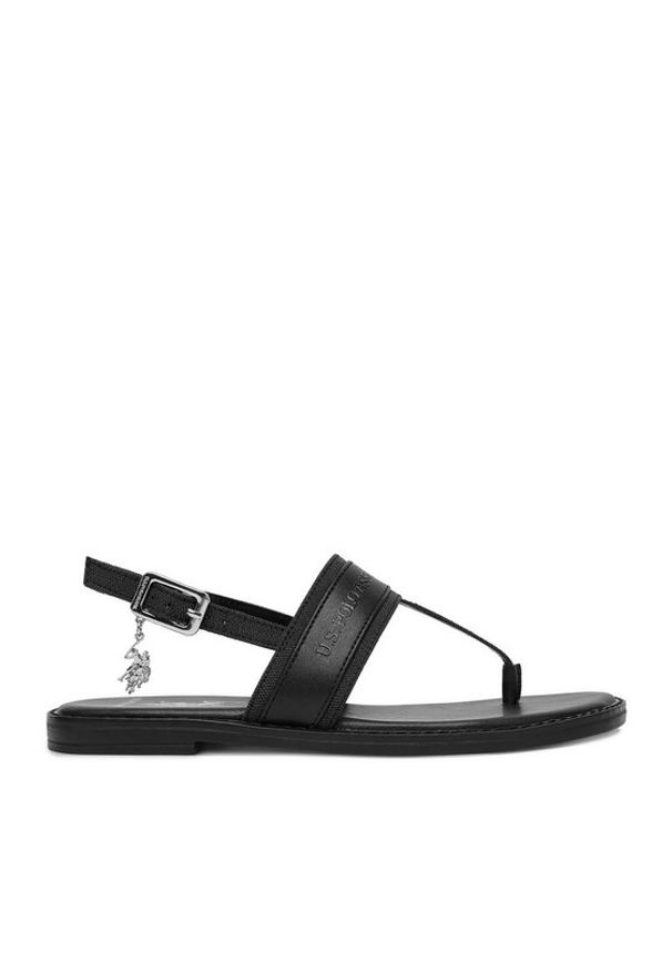 U.S. Polo Assn. Sandały EO-CASSIE001W/6TY1 Czarny. Kolor: czarny. Materiał: materiał