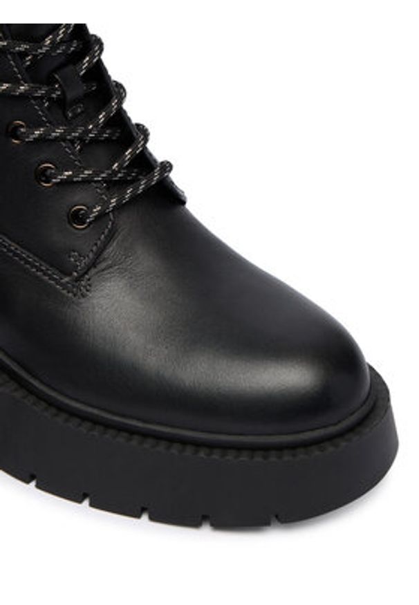 Coach Trzewiki Leah Platform CCH88 Czarny. Kolor: czarny. Materiał: skóra. Obcas: na platformie