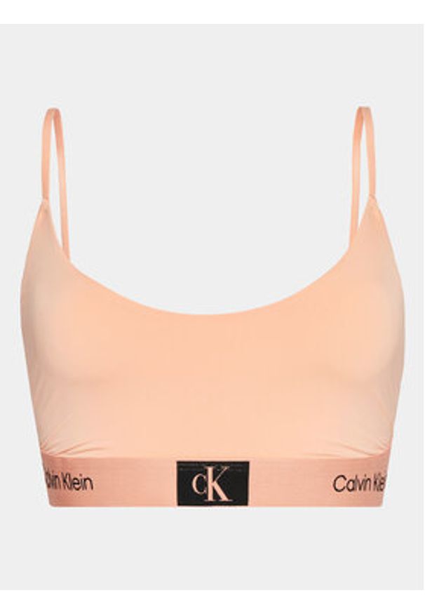 Calvin Klein Underwear Biustonosz top 000QF7245E Różowy. Kolor: różowy. Materiał: syntetyk