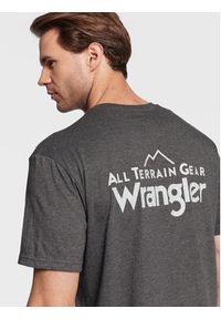 Wrangler T-Shirt WC5EGEB00 112326370 Szary Regular Fit. Kolor: szary. Materiał: syntetyk #3